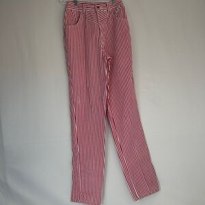 Fuschia & White Striped Women's Straight Leg Jeans Rocky Mountain 28 waist